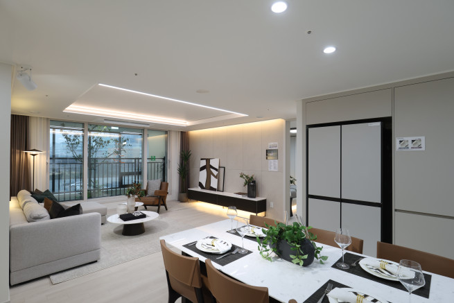 ▲B-17 전용면적 84㎡ 내부 전경. (사진제공=한국토지주택공사)