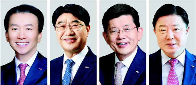 ▲BNK금융지주 차기 회장 선임을 위한 2차 후보군이 27일 확정됐다. 왼쪽부터 김성주 BNK캐피탈 대표, 방성빈 BNK부산은행장, 빈대인 현 BNK금융지주 회장, 안감찬 전 부산은행장(가나다 순). (사진제공=홈페이지캡처 )