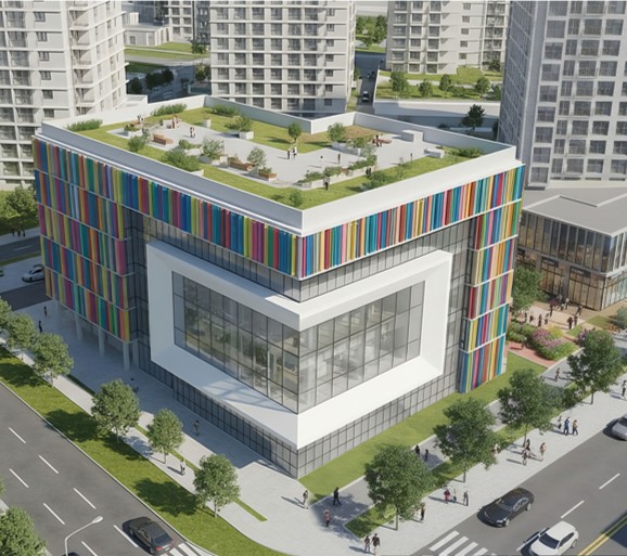 ▲광진구 자양5재정비촉진구역 내 어린이병원 조감도 (서울시)