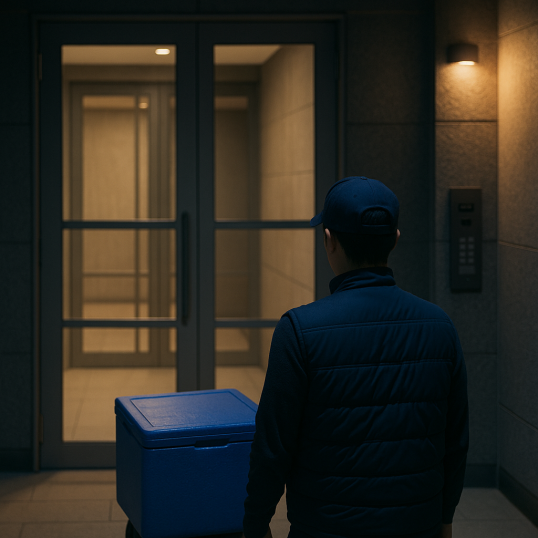 ▲새벽배송 이미지 (챗GPT)