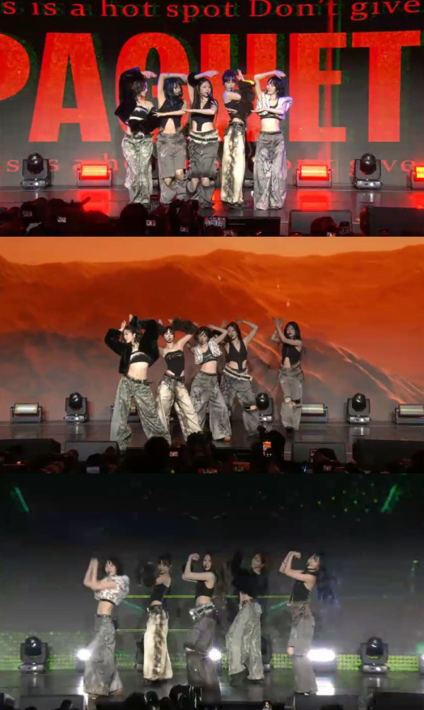 ▲르세라핌 엔비디아 행사 갈무리(사진제공=쏘스뮤직)