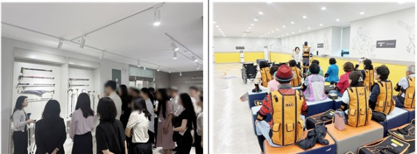 ▲국민건강보험공단 건강보험고령친화연구센터 내 체험 모습 (국민건강보험공단)