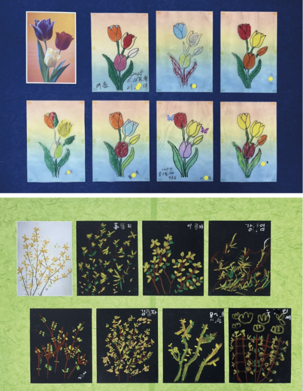 ▲미술치료 활동 시 완성한 작품들(서울특별시 서북병원)