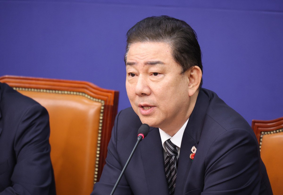 ▲더불어민주당 김병기 원내대표가 1일 서울 여의도 국회에서 열린 최고위원회의에서 발언하고 있다. (사진=연합뉴스)