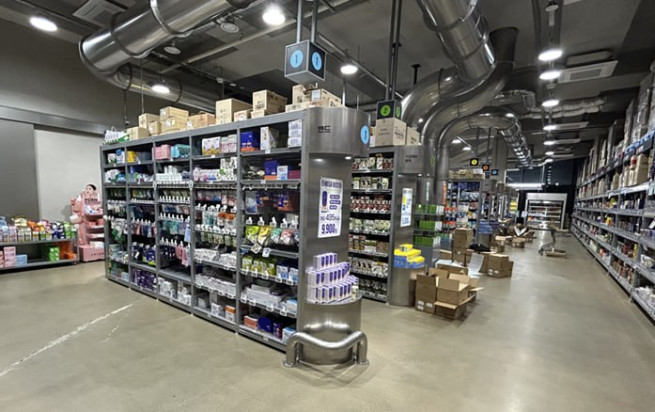 ▲메가팩토리 내 ESL 설치 현장 (사진제공 = 텔리카)