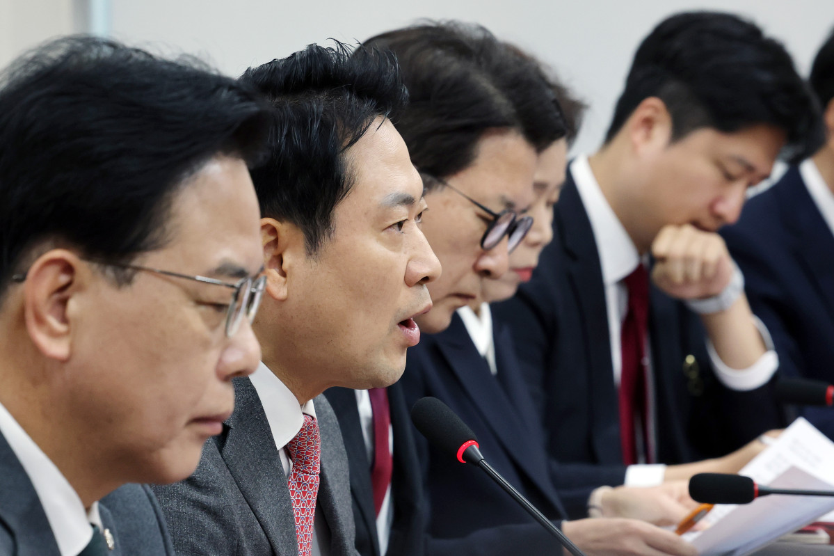 ▲국민의힘 장동혁 대표가 1일 국회에서 열린 최고위원회의에서 발언하고 있다. 2025.12.1 (연합뉴스)