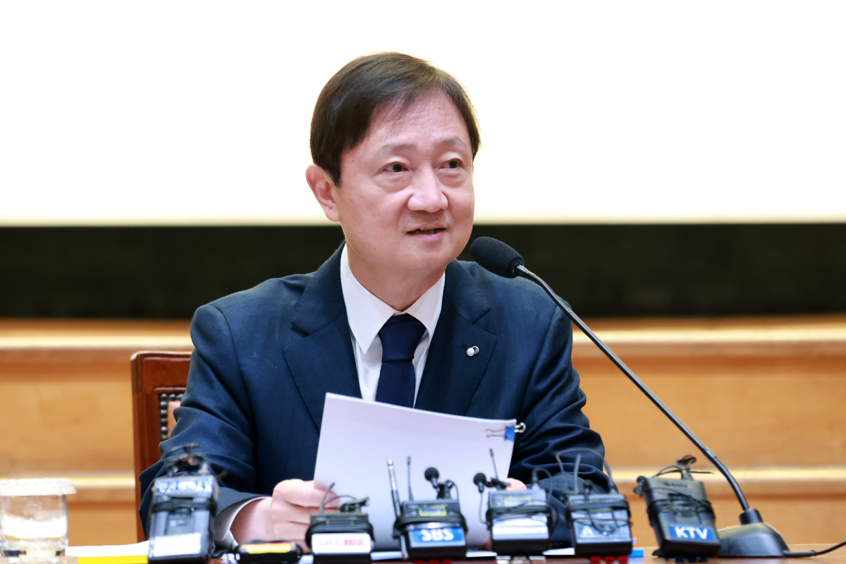 ▲이찬진 금융감독원장이 1일 서울 여의도 금감원에서 출입기자단 간담회를 하고 있다. (제공 금융감독원)