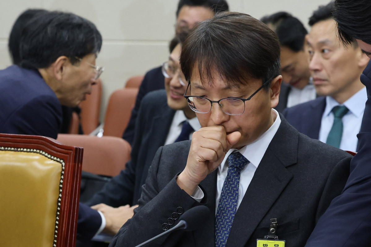 ▲박대준 쿠팡 대표가 2일 서울 여의도 국회에서 열린 과학기술정보방송통신위원회 전체 회의에서 회의 시작을 기다리고 있다.   (사진=연합뉴스)