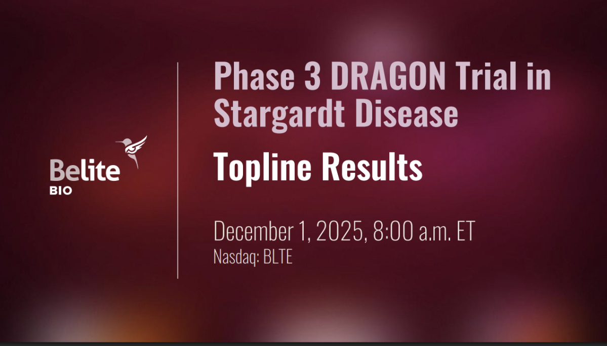 벨라이트, 'RBP4 길항제' 희귀안구질환 “3상 성공”