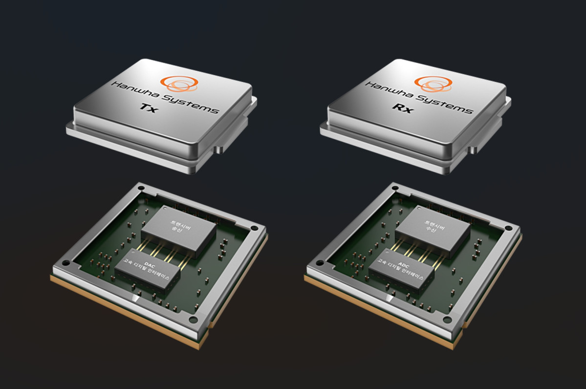 ▲한화시스템이 개발할 트랜시버 우주반도체의 예상 분해도 형상 (제공=한화시스템)