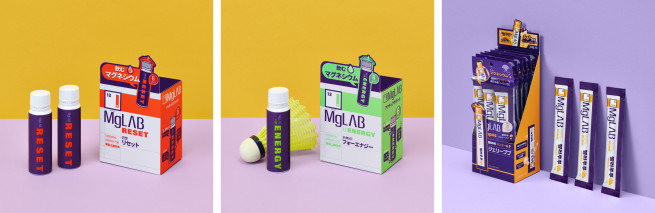 ▲마그랩 일본 전용 제품 3종 (사진제공=동화약품)