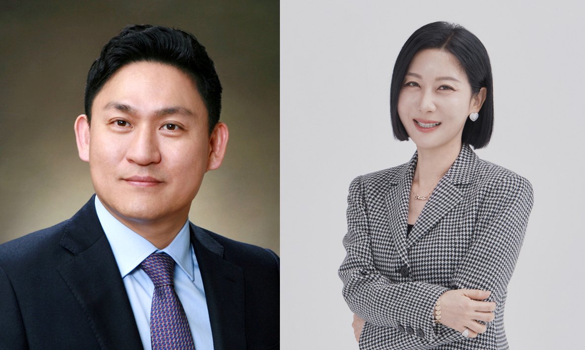 ▲김상균(왼쪽) LF 대표와 공성아 안다르 대표. (사진제공=각사)