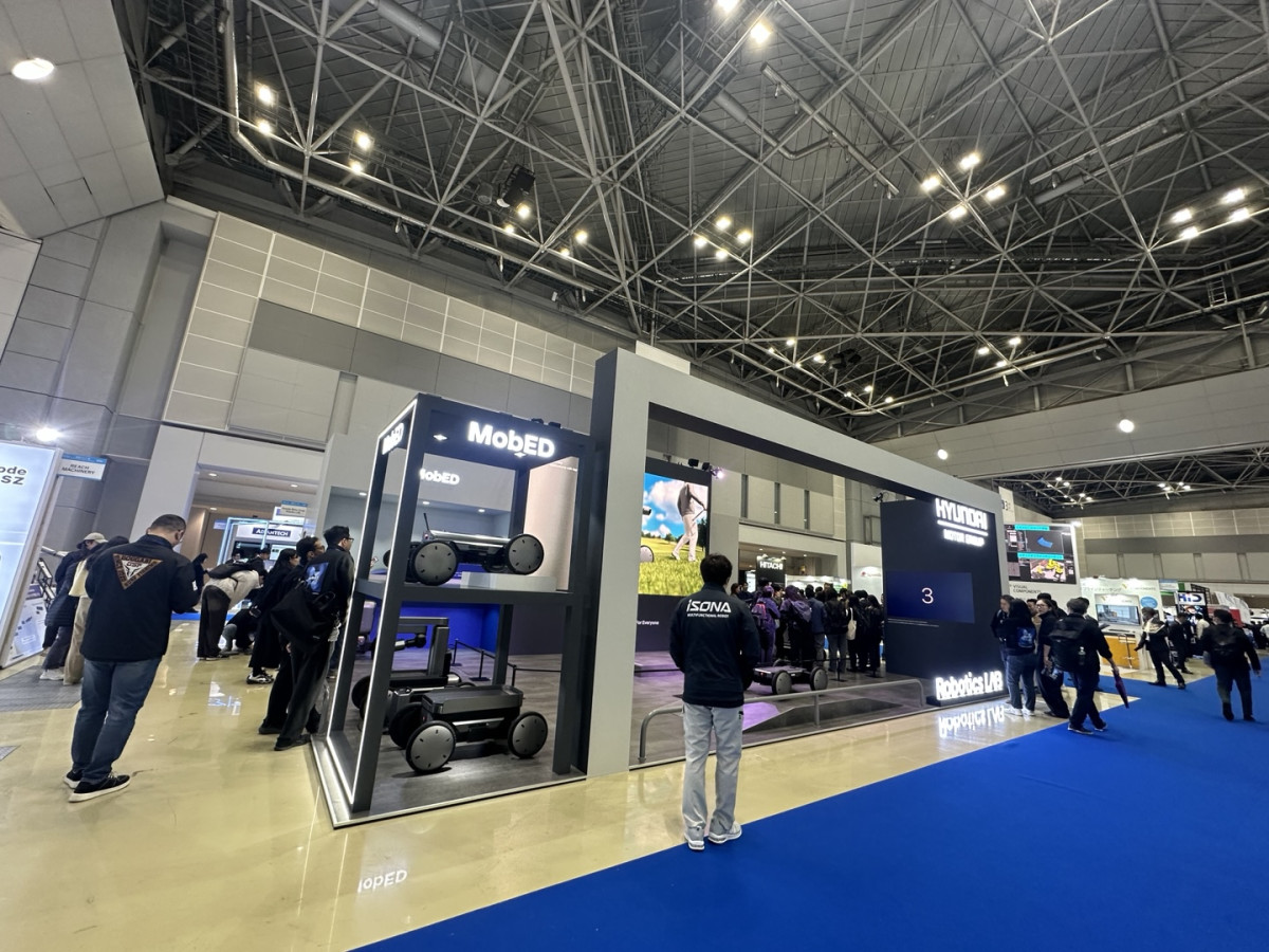 ▲3일(현지시간) 일본 도쿄 빅사이트에서 국제로봇전(iREX2025)이 개최됐다. 사진은 현대자동차·기아의 전시관 모습. (도쿄(일본)=이수진 기자)