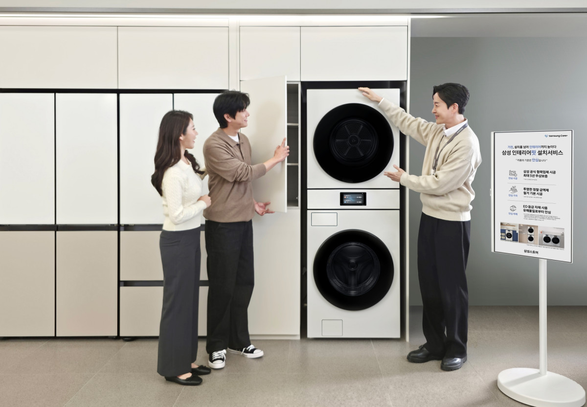 ▲삼성전자가 고객에 새롭게 구매하거나 보유한 가전에 맞춰 기존 가구장 철거부터 시공, 제품 설치까지 한번에 제공하는 '삼성 인테리어핏 설치서비스'를 운영한다.  (사진제공=삼성전자)