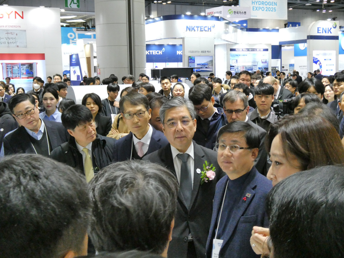 ▲장재훈 현대차그룹 부회장이 WHE 2025에 참석했다. 김채빈 기자 chaebi@