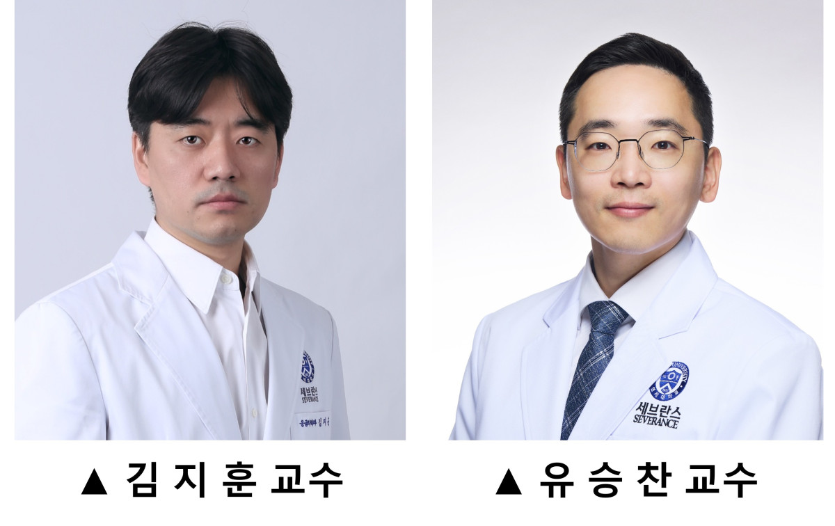 ▲김지훈 연세대학교 의과대학 응급의학교실 교수, 유승찬 연세대학교 의과대학 의생명시스템정보학교실 교수 (세브란스병원)