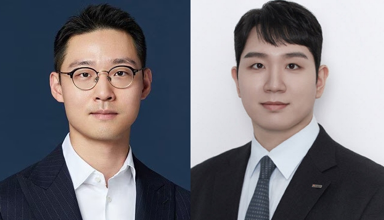 ▲왼쪽부터 김준영 팬오션 상무보, 김민성 호반그룹 부사장. (사진제공=하림·호반그룹)