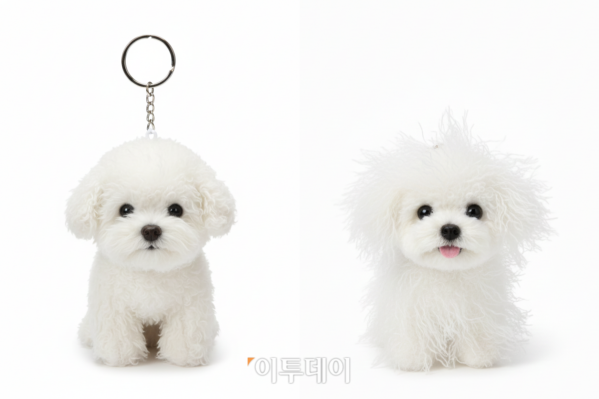 ▲강아지 사진을 제미나이 3 프로를 통해 키링, 인형으로 생성한 이미지. (출처=제미나이 3 프로) 2