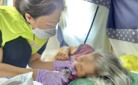 ▲서남형 의료·돌봄통합체계. 방문진료·방문서비스 현장(서남병원 )