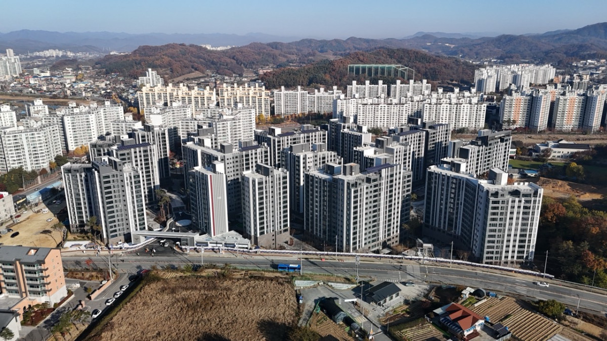 ▲원주 '롯데캐슬 시그니처' 전경. (사진제공=롯데건설)