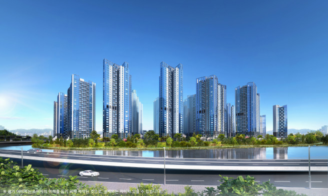 ▲래미안 트리니원 투시도. (사진제공=삼성물산)
