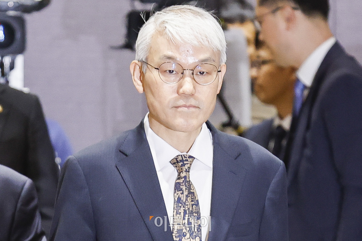 ▲천대엽 법원행정처장이 9일 서울 서초구 서울법원종합청사에서 열린 국민을 위한 사법제도 개편 공청회:방향과 과제에 참석하고 있다. 조현호 기자 hyunho@