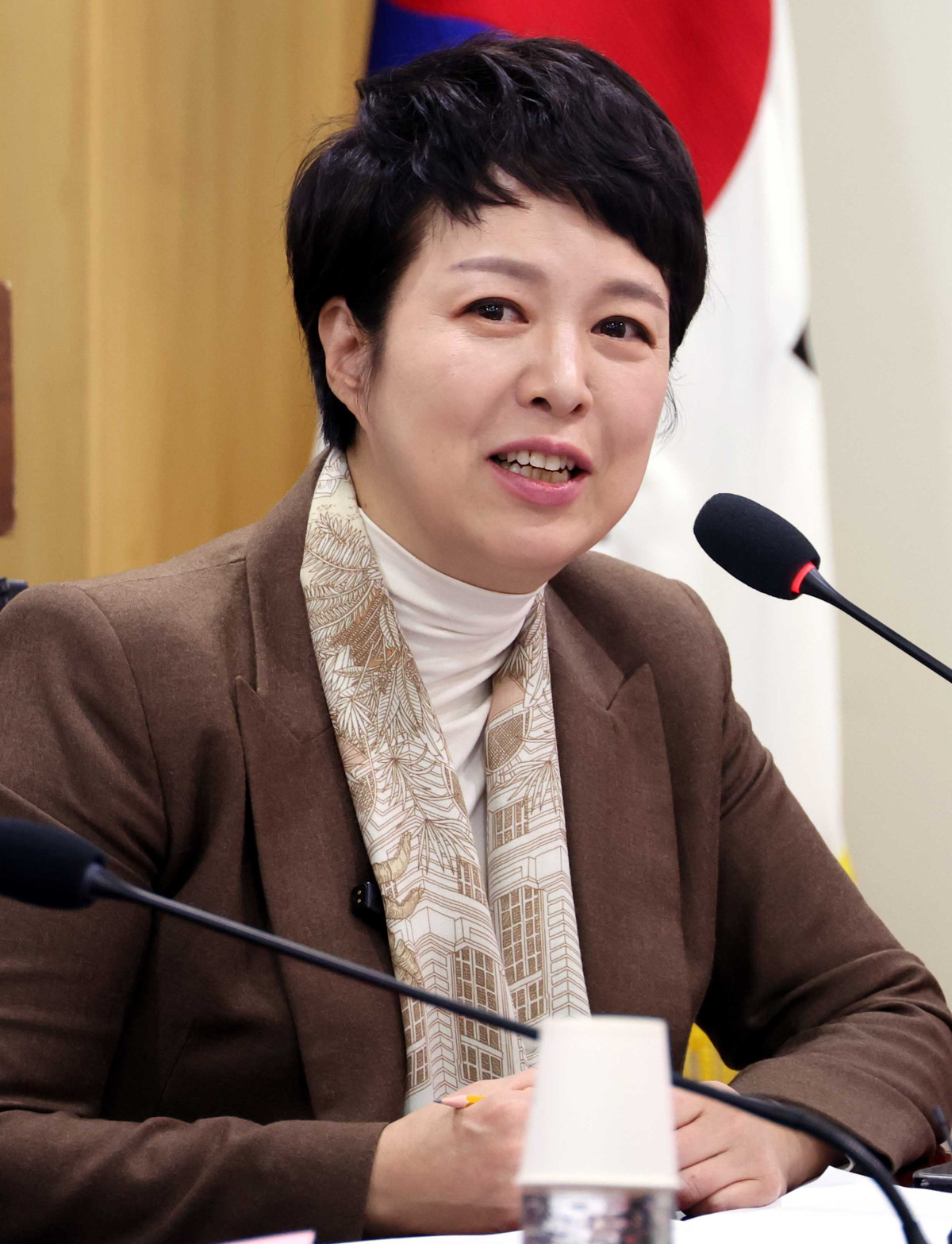 ▲김은혜 국민의힘 원내정책수석부대표가 20일 오전 서울 여의도 국회 의원회관 간담회의실에서 열린  '이재명 정부 예산 포퓰리즘 이대로 괜찮은가' 토론회에서 발언을 하고 있다.2025.11.20. (뉴시스)