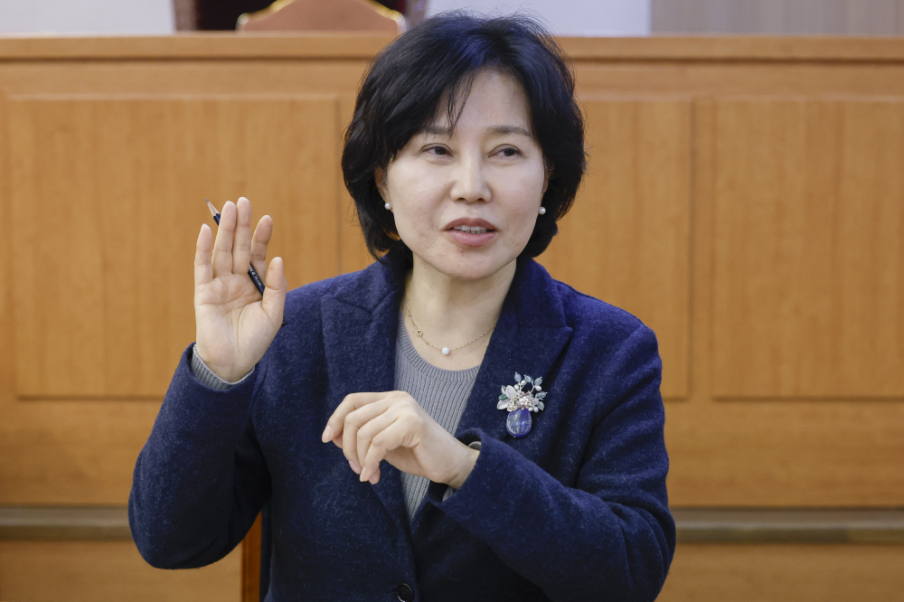 ▲김은경 한국외국어대학교 법학전문대학원 교수가 24일 서울 동대문구 한국외국대학교 법학전문대학원에서 이투데이와 인터뷰를 하고 있다. 조현호 기자 hyunho@ (이투데이DB)