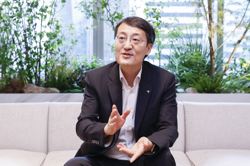 ▲조대헌 디지털사업단장이 25일 서울 강남구 하나증권 THE 센터필드 W에서 이투데이와 인터뷰를 하고 있다. 조현호 기자 hyunho@ (이투데이DB)