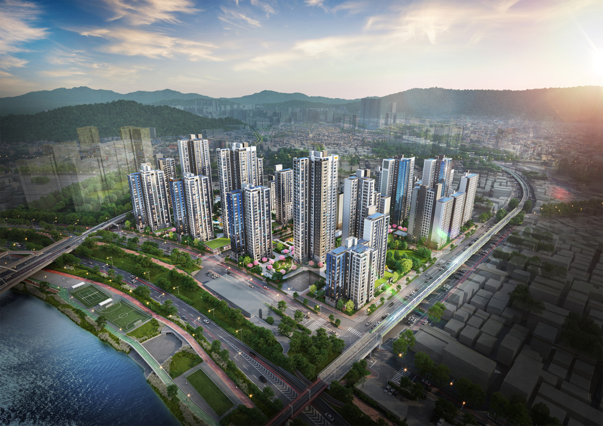 ▲중화동 329-38 일대 모아타운 통합 조감도. (사진제공=DL건설)