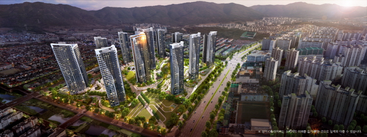 ▲'창원 센트럴 아이파크’ 조감도 (HDC현대산업개발 제공)