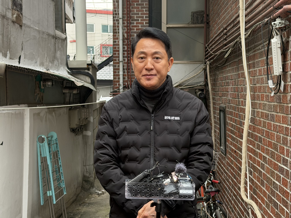 ▲오세훈 서울시장이  10일 금천구 대림1구역을 방문했다. (조유정 기자 youjung@)