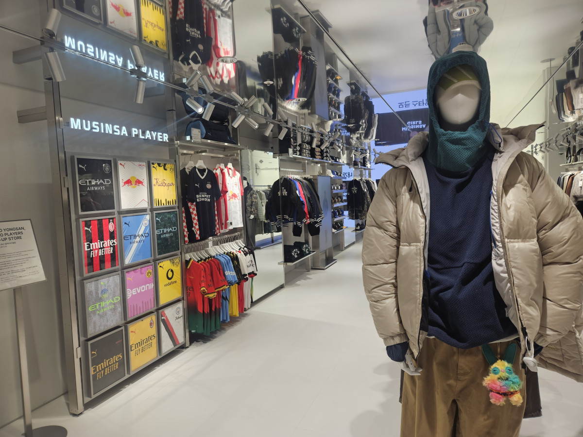 ▲무신사 메가스토어 용산‧무신사 스탠다드 아이파크몰 용산점 내 '무신사 플레이어' 존이 보이고 있다. (사진=정영인 기자 oin@)