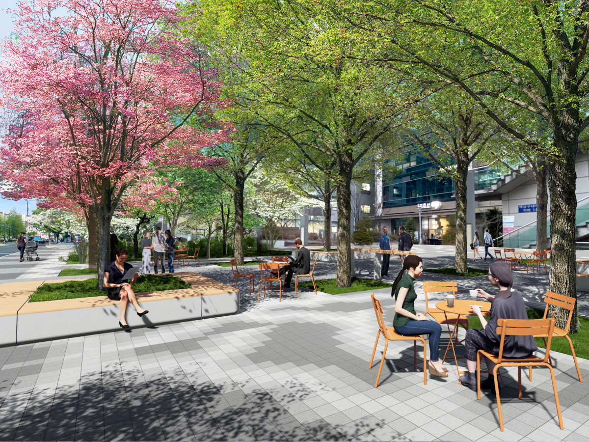 ▲G밸리 가로숲 및 공유정원 이미지 (서울시)