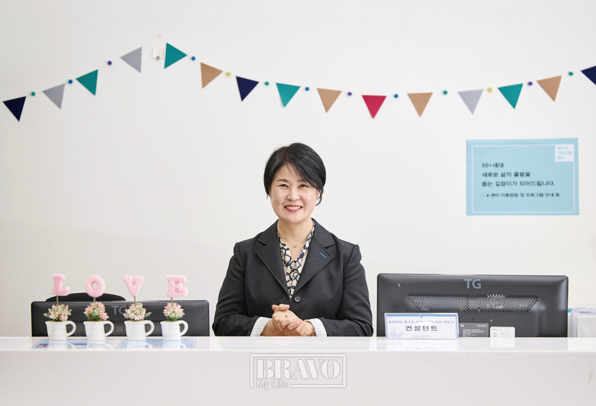 ▲서울시50플러스재단 중장년 컨설턴트 정남순 씨(성민하 프리랜서)