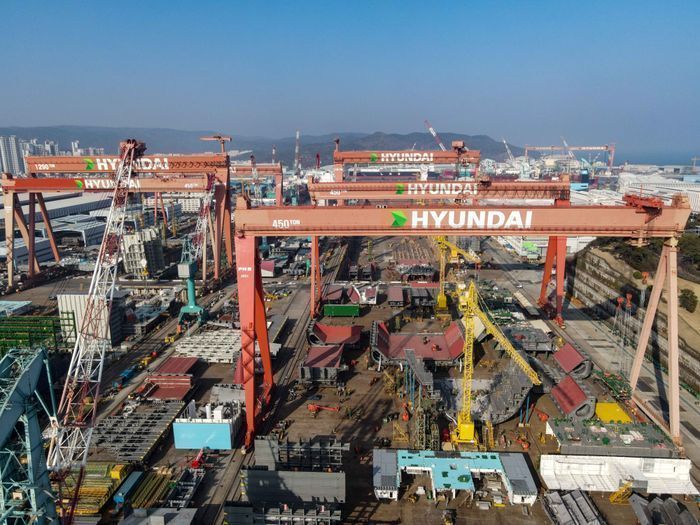 ▲HD현대중공업 울산조선소 (HD현대중공업)