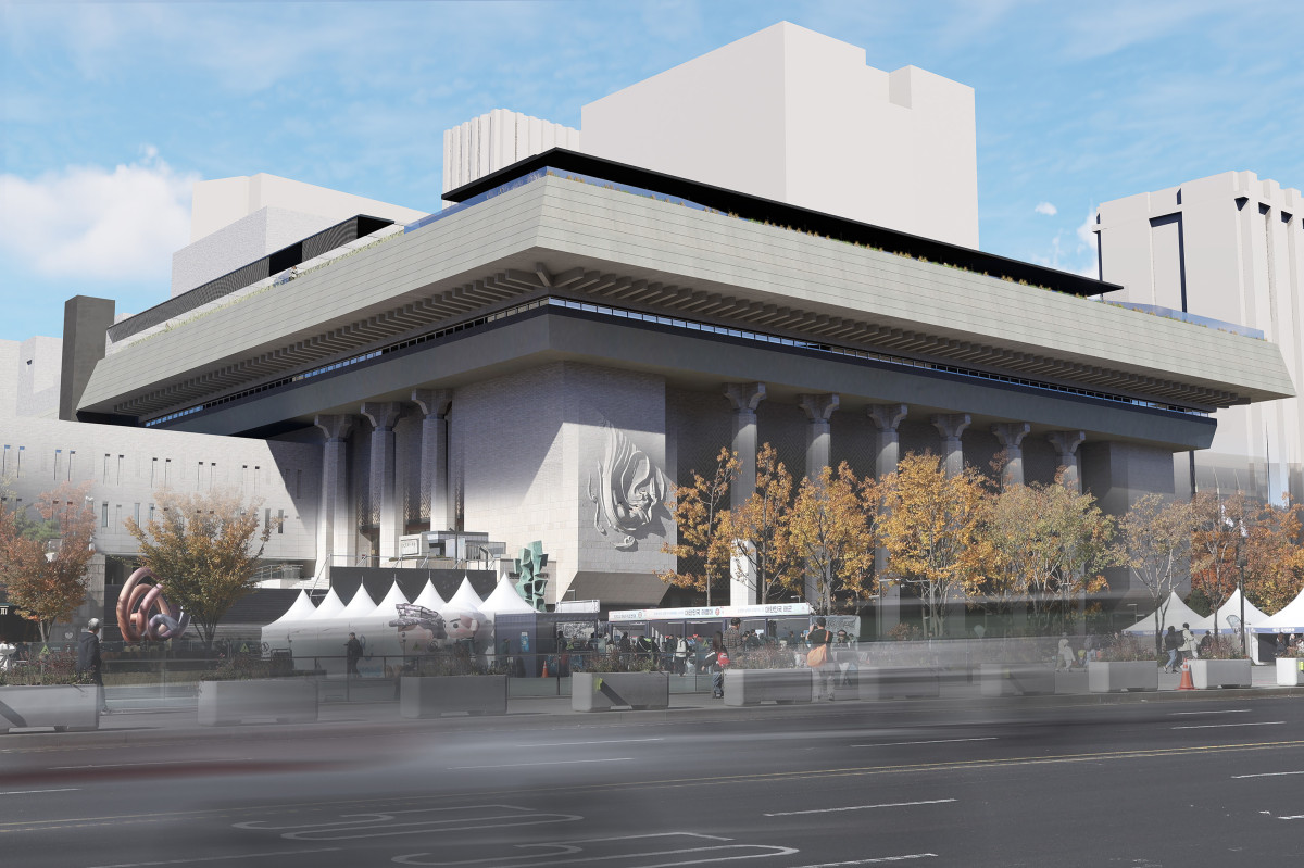 ▲세종문화회관 옥상정원 조성 사업 설계 공모 최종 당선작. (사진제공=서울시)