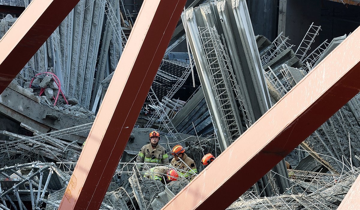 ▲ 11일 광주시 서구 치평동 옛 상무소각장 부지 사고 현장. (사진제공=연합뉴스)