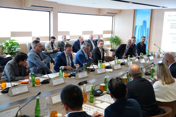 ▲조셉 루빈 이더리움 공동창업자 겸 컨센시스 회장이 발언 중이다. (사진=해시드)