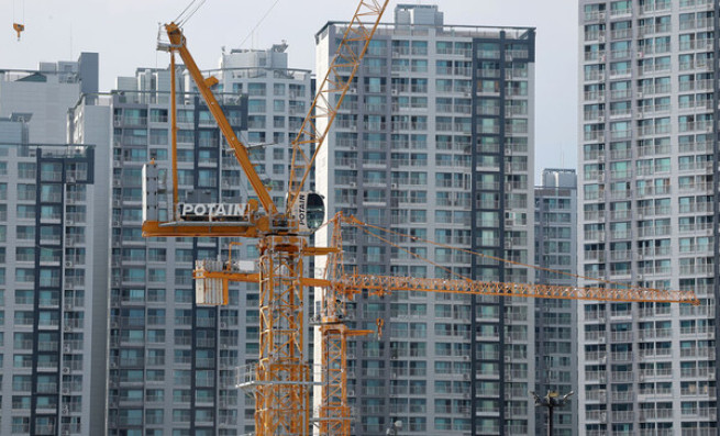 ▲서울의 한 아파트 단지 공사 현장. (연합뉴스)