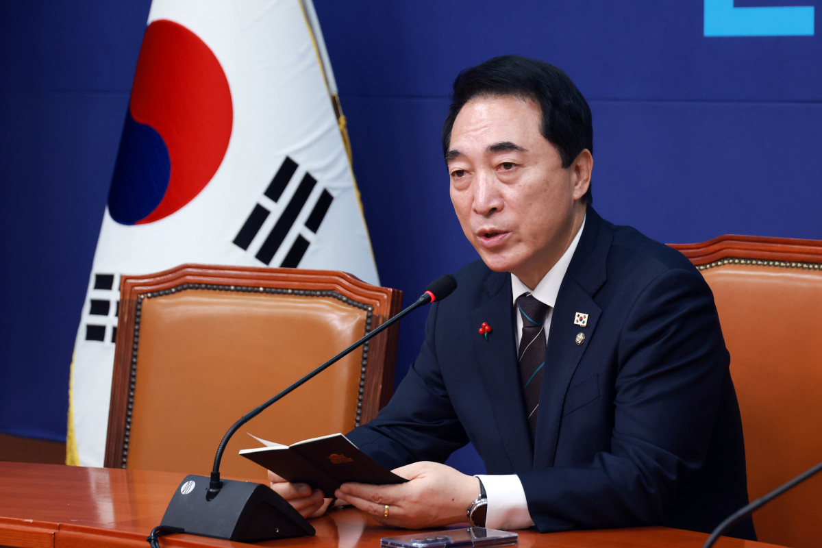 ▲박수현 더불어민주당 수석대변인이 14일 서울 여의도 국회에서 현안 기자간담회를 하고 있다. (뉴시스)