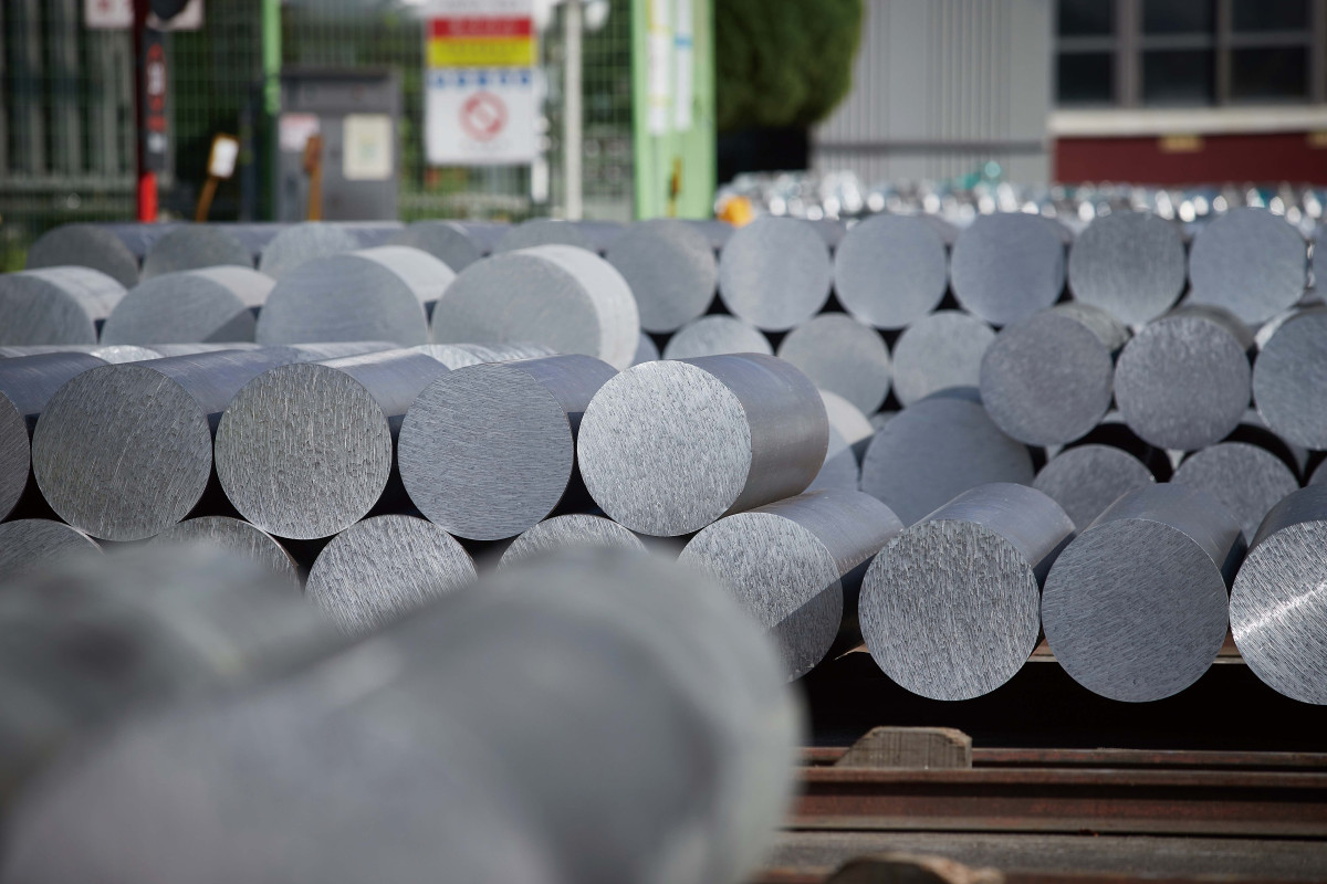 ▲세아항공방산소재의 고강도 알루미늄 소재가 적재되어 있다. (세아베스틸지주)