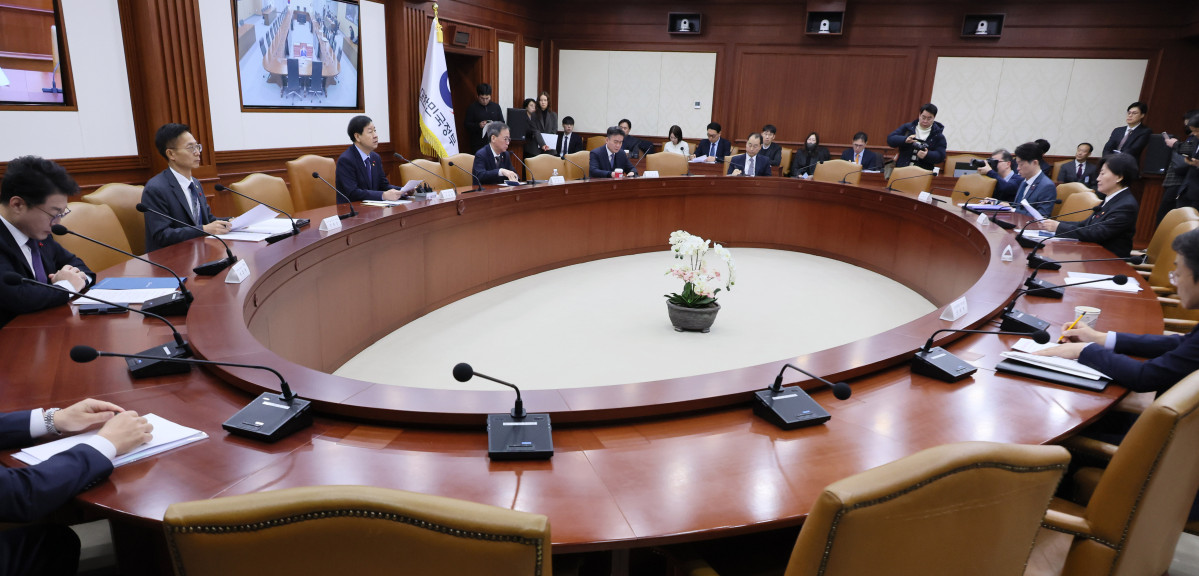 ▲구윤철 부총리 겸 기획재정부 장관이 12일 서울 종로구 정부서울청사에서 열린 대외경제장관회의에서 발언하고 있다. (연합뉴스)