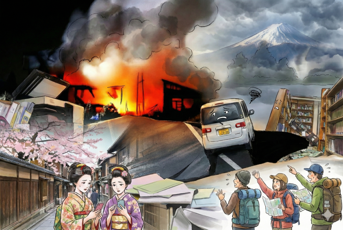 ▲후발 지진 주의 경보 마지막 날…‘대지진 공포’ 일본 여행 괜찮을까? (출처=제미나이 나노바나나)