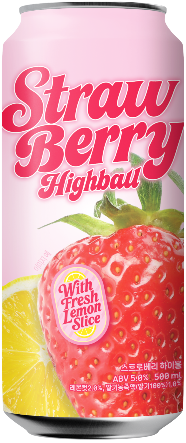 ▲스트로베리 하이볼 상품 이미지. (사진제공=롯데마트)