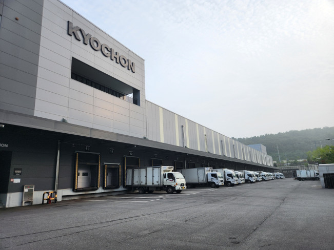 ▲교촌에프앤비(주) 수도권 물류센터. (사진제공=교촌에프앤비)