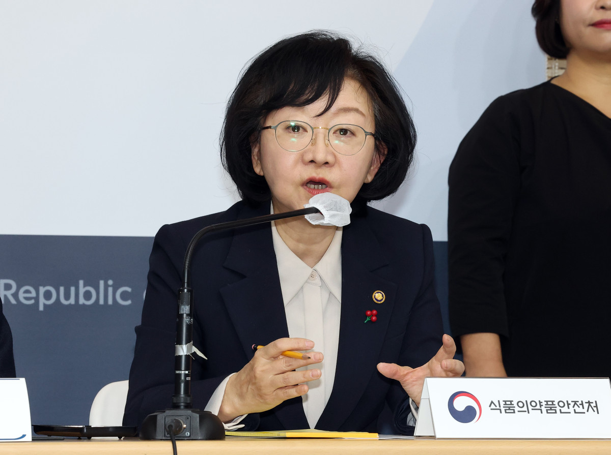 ▲오유경 식품의약품안전처장이 16일 정부세종청사 보건복지부 브리핑실에서 2026년 주요 정책 추진계획에 관해 설명하고 있다. (연합뉴스)