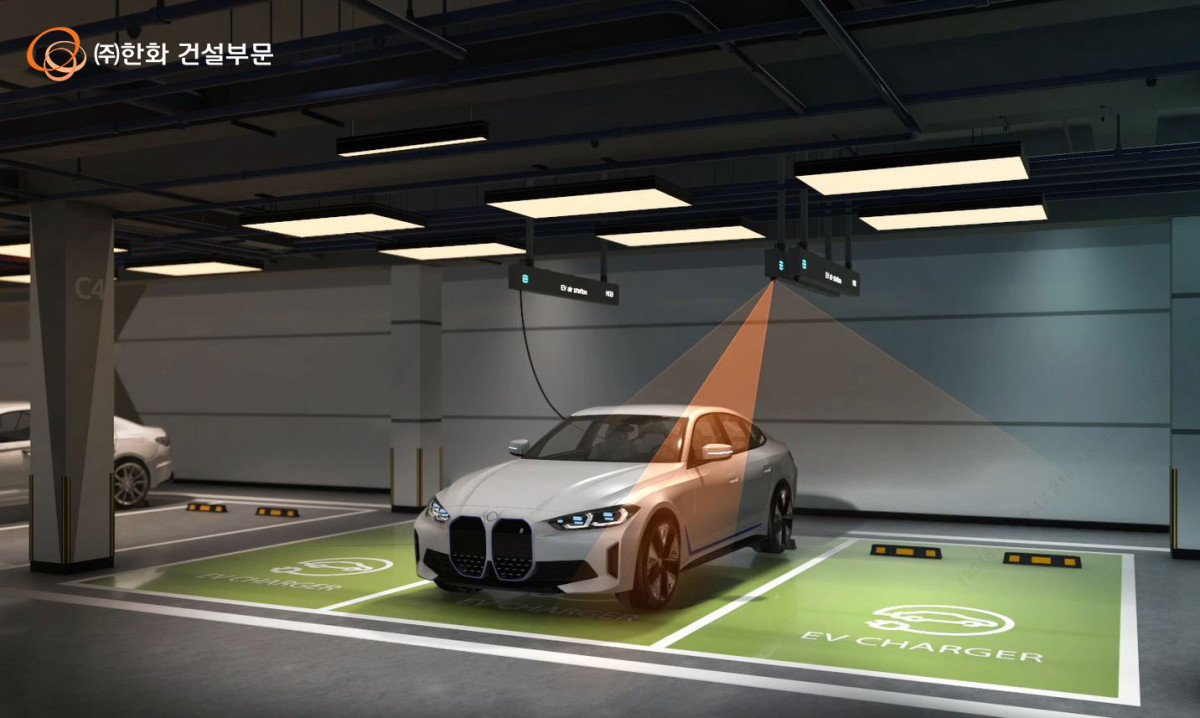 ▲(주)한화 건설부문 차세대 전기차충전시스템 EV에어스테이션. (사진제공=한화 건설부문)