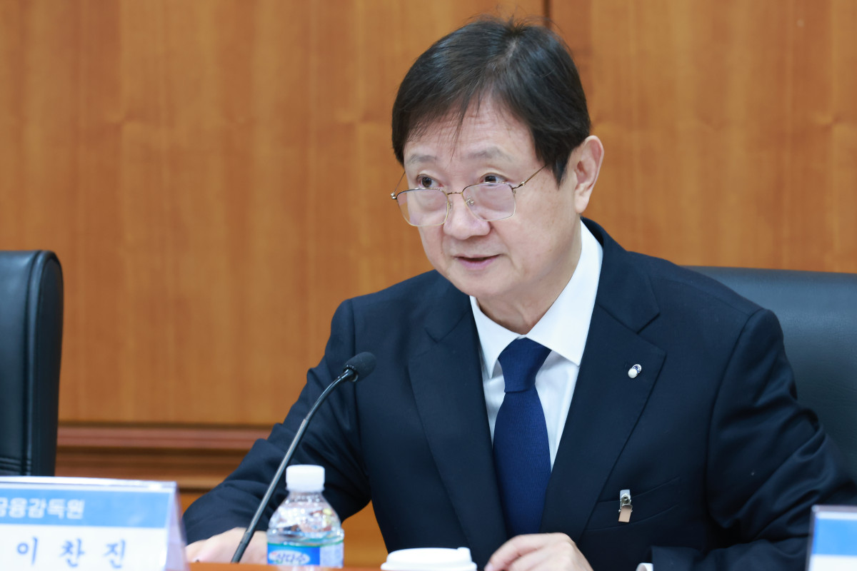 ▲이찬진 금감원장이 17일 서울 여의도 금융투자협회에서 진행한 자산운용사 CEO와의 간담회에서 인사말을 하고 있다.  (사진제공= 금감원)