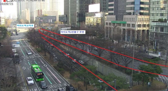 ▲안전재난문자 발송…의사당대로~샛강역방향 교통 통제 (출처=서울특별시 교통정보센터 홈페이지)